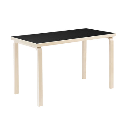80A Aalto Table Rectangular | Black Linoleum Top
