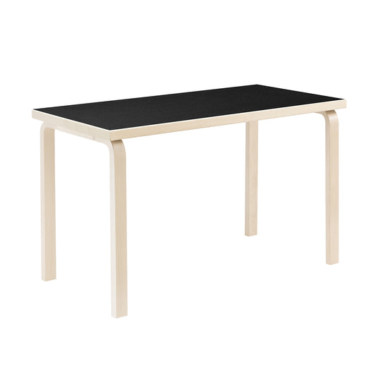 80A Aalto Table Rectangular | Black Linoleum Top