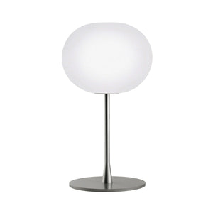 Glo-Ball T1 Small Table Lamp | Matt Silver Grey Stem and Base