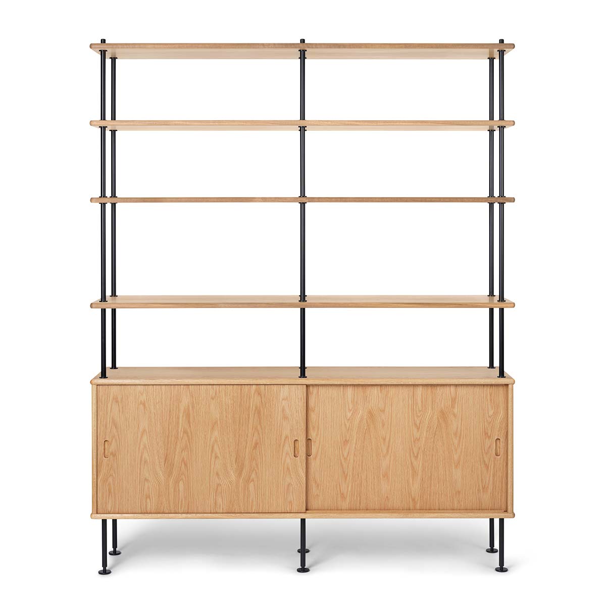 BM0253-1 Cabinet | Oiled Oak Doors and Shelves