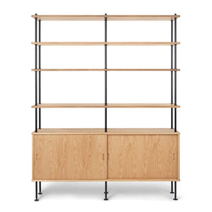 BM0253-1 Cabinet | Oiled Oak Doors and Shelves