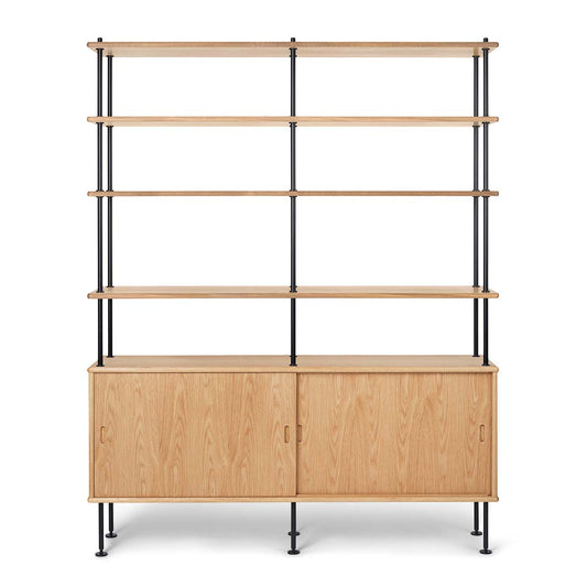 BM0253-1 Cabinet | Oiled Oak Doors and Shelves