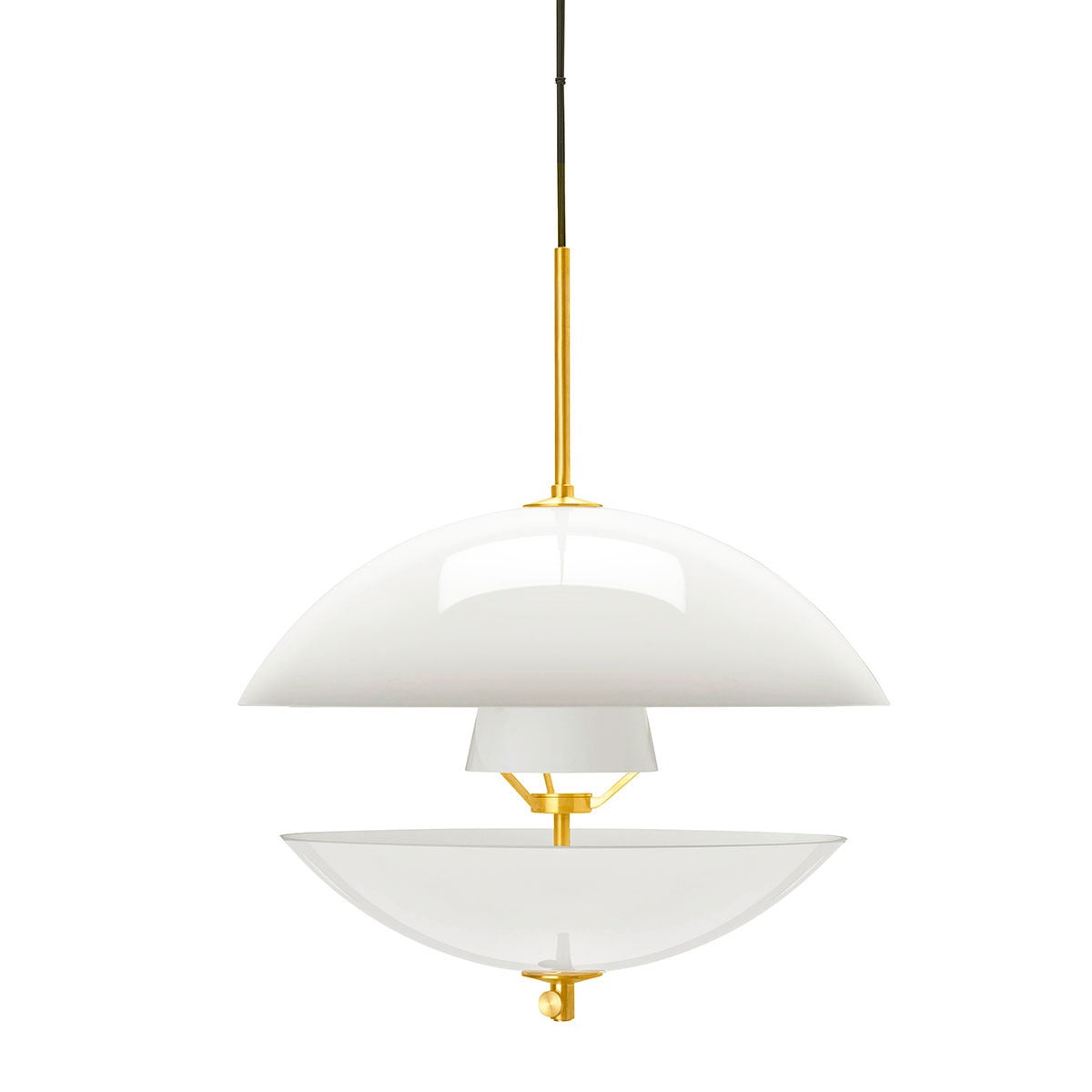 Clam Pendant Light Large | Opal Glass