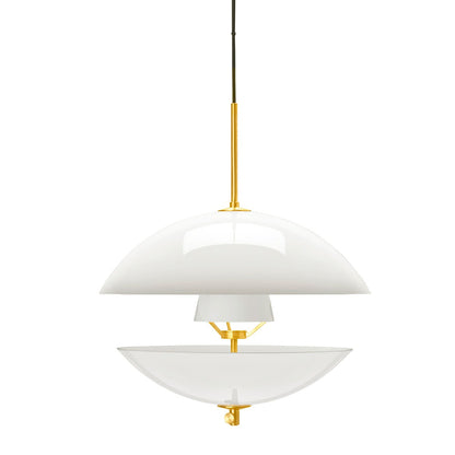 Clam Pendant Light Large | Opal Glass