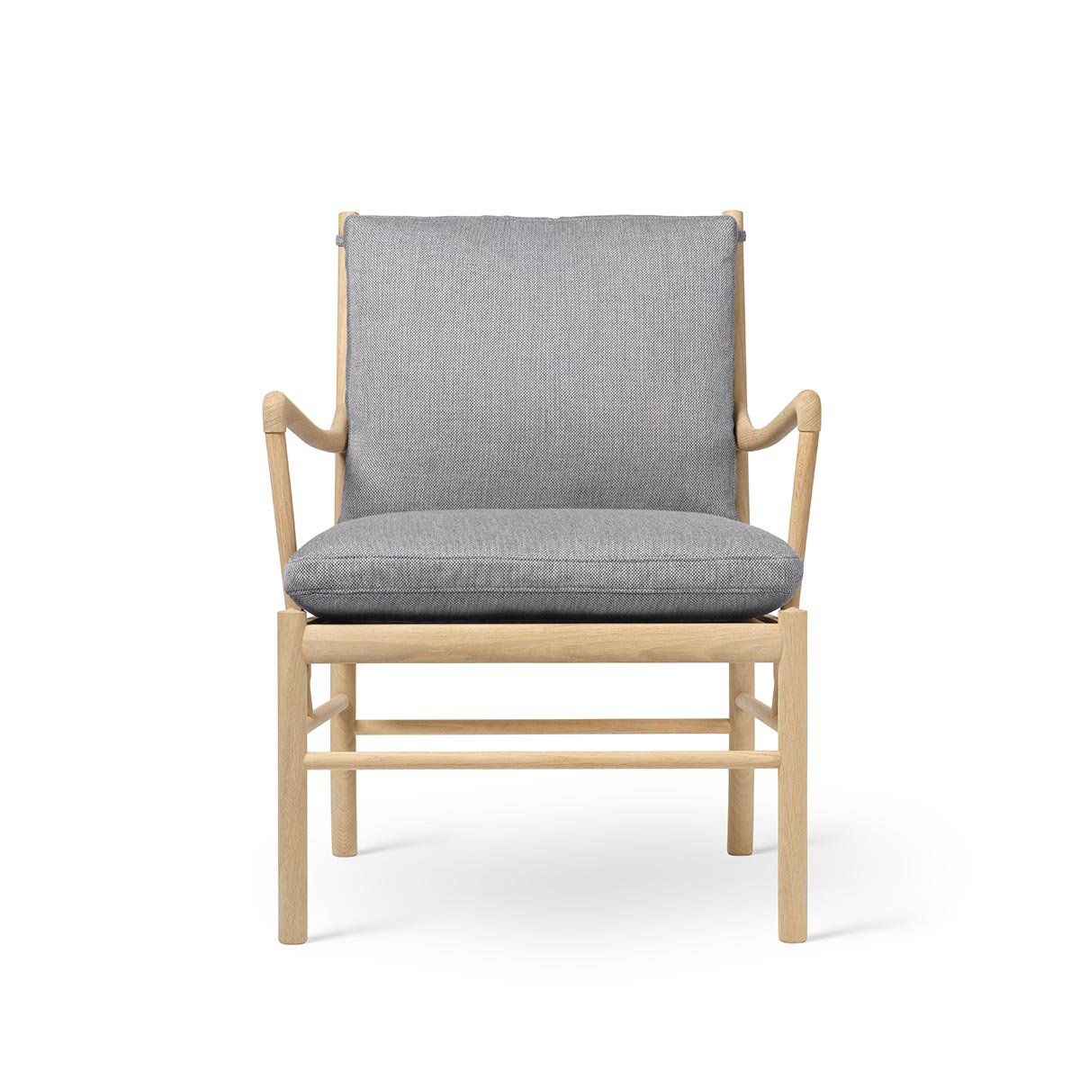 OW149 Colonial Chair | Silver Grey 108 Re-Wool Fabric