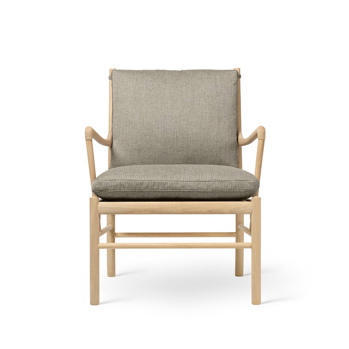 OW149 Colonial Chair | Greige 218 Re-Wool Fabric