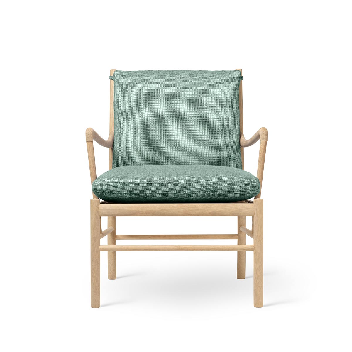 OW149 Colonial Chair | Silver Green 858 Re-Wool Fabric