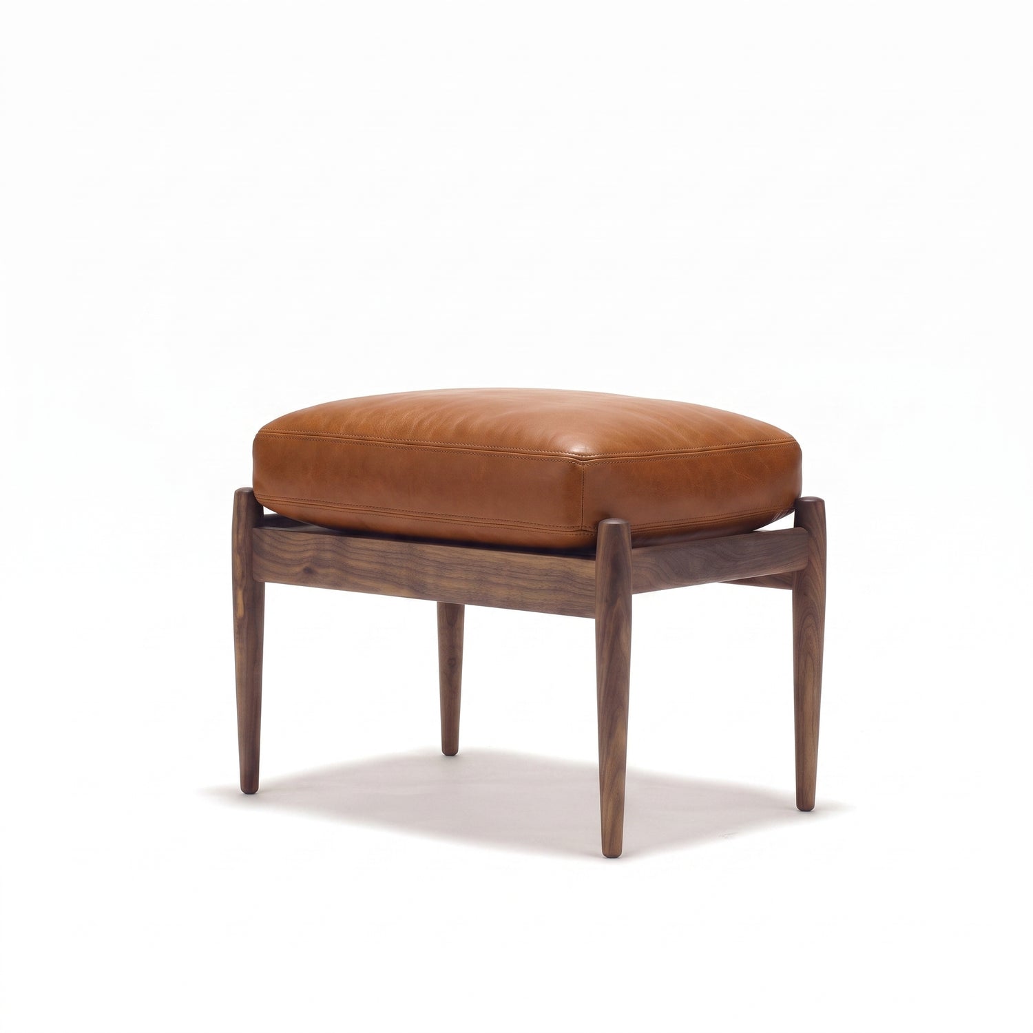 Paperknife Ottoman | Cognac Matt Leather L4SO-DU21000 - Generated