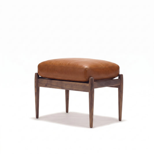 Paperknife Ottoman | Cognac Matt Leather L4SO-DU21000 - Generated