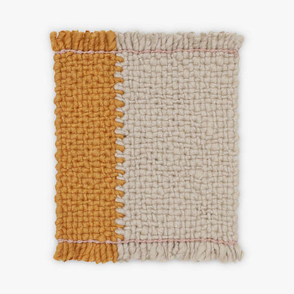Bold Handwoven Rug 400cm | Grey Orange 100% Pure New Zealand Wool 0242
