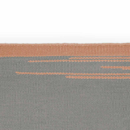 Kelim Pattern Twin Rug 400cm | Grey Green Orange 100% Pure New Zealand Wool 0073
