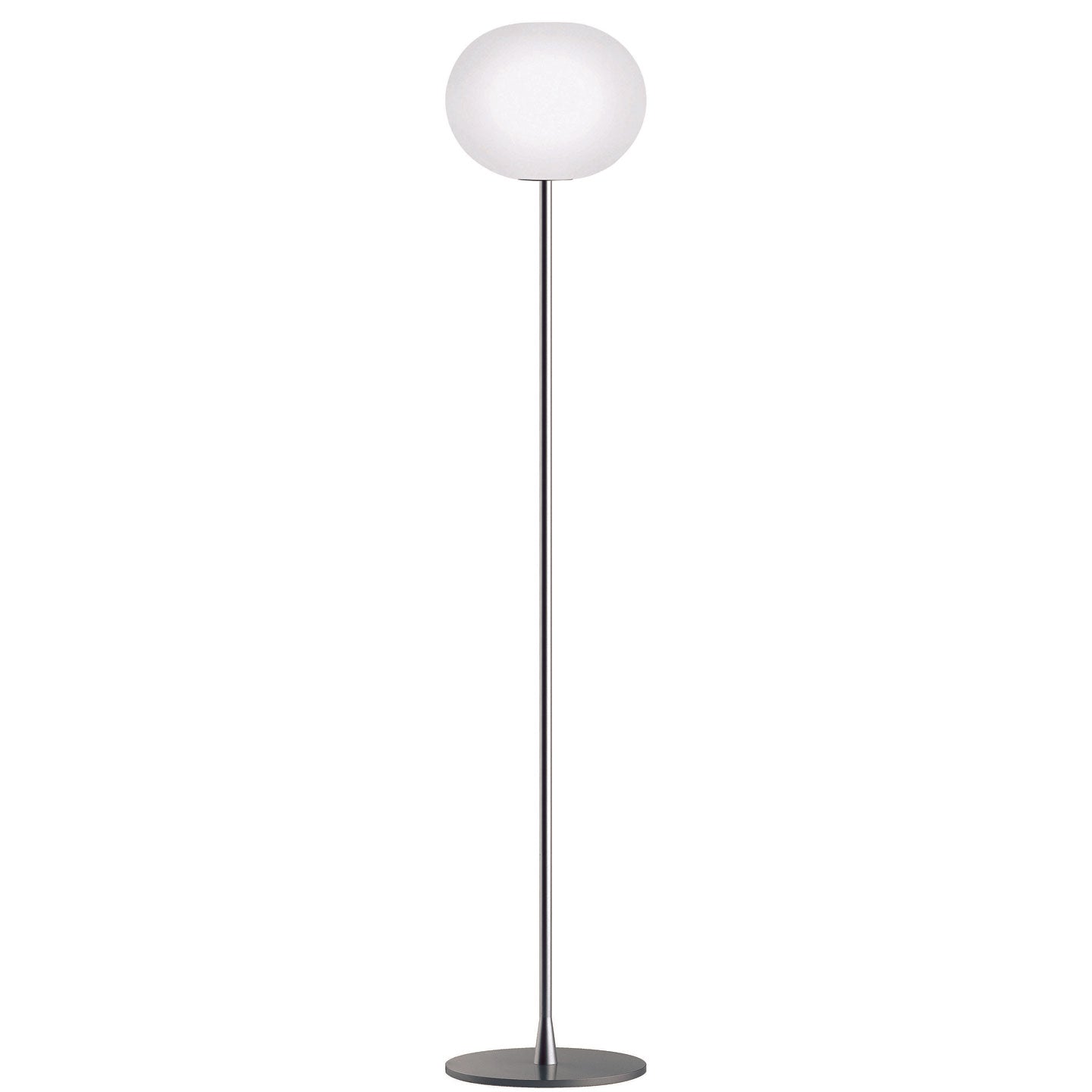 Glo-Ball F2 Floor Lamp | Matt Silver