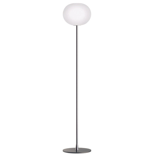 Glo-Ball F2 Floor Lamp | Matt Silver
