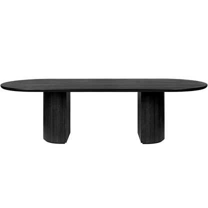 Moon Elliptical Dining Table | Black Stained Oak