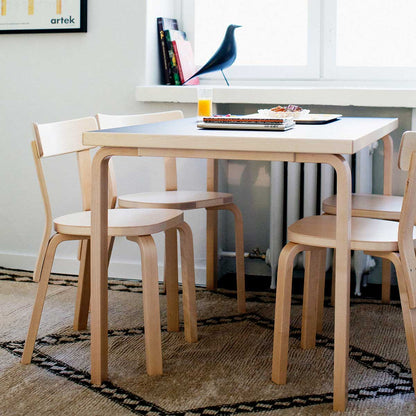 81B Aalto Table Rectangular | Black Linoleum Top