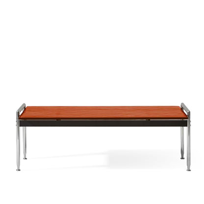 Esosoft High Coffee Table 126x90 | Amber Fluted Glass Top