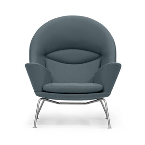 CH468 Chair | Light-Grey 'Hallingdal 130' Wool Upholstery
