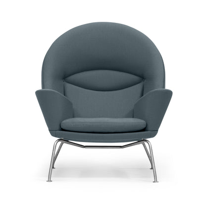 CH468 Chair | Light-Grey 'Hallingdal 130' Wool Upholstery