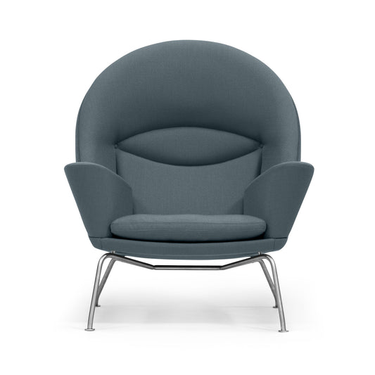 CH468 Chair | Light-Grey 'Hallingdal 130' Wool Upholstery
