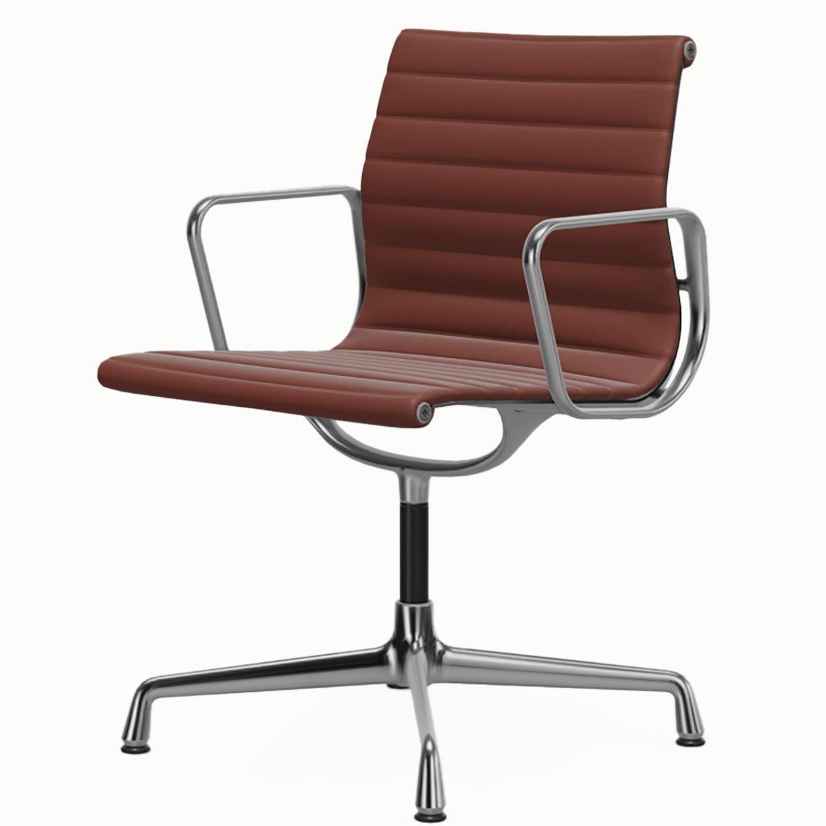 Aluminium Group EA 103 Chair | Premium Leather Brandy 93