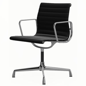 Aluminium Group EA 103 Chair | Premium Leather Black 66