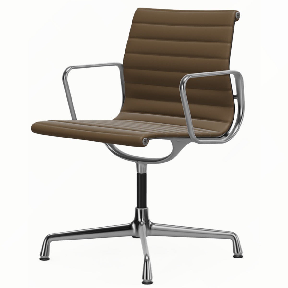 Aluminium Group EA 103 Chair | Premium Leather Olive 74
