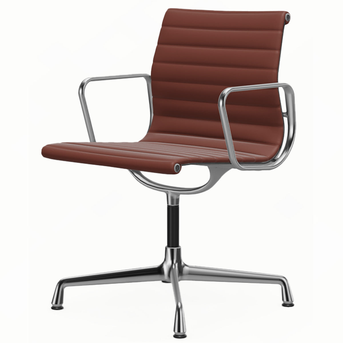 Aluminium Group EA 103 Chair | Premium Leather Brandy 93