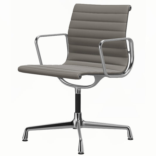 Aluminium Group EA 103 Chair | Premium Leather Granite 65