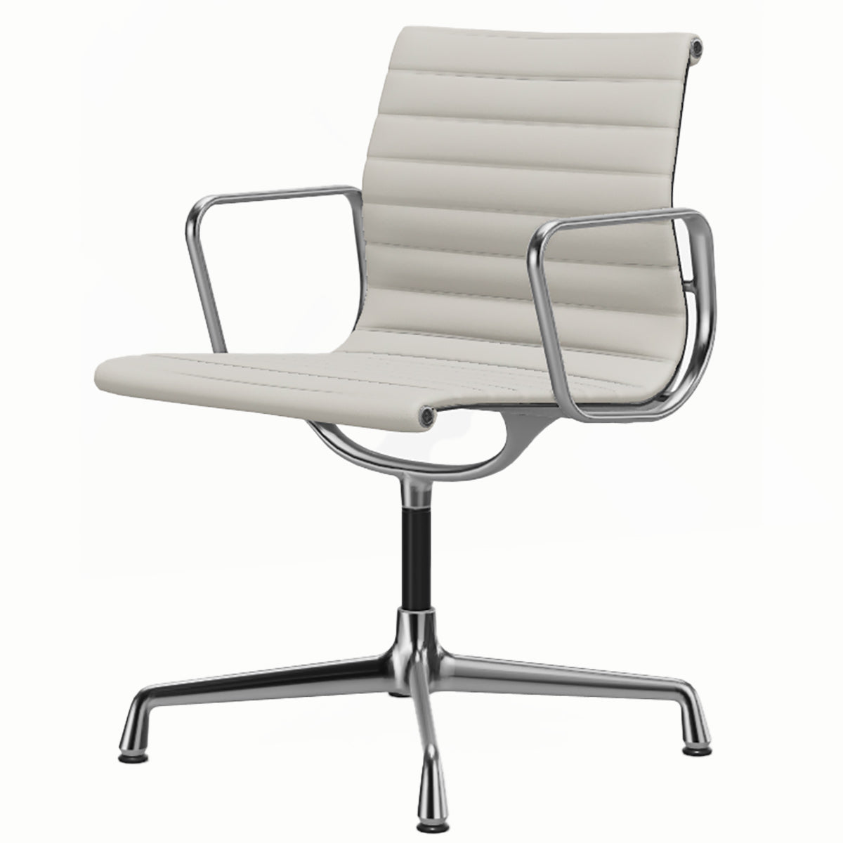 Aluminium Group EA 103 Chair | Premium Leather Snow 72