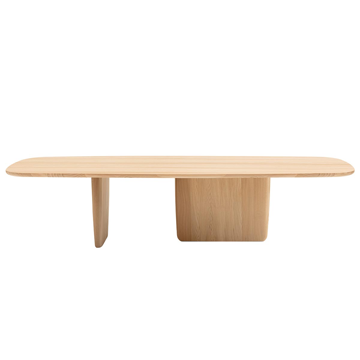 Tobi-Ishi Dining Table | Natural Brushed Elm Wood