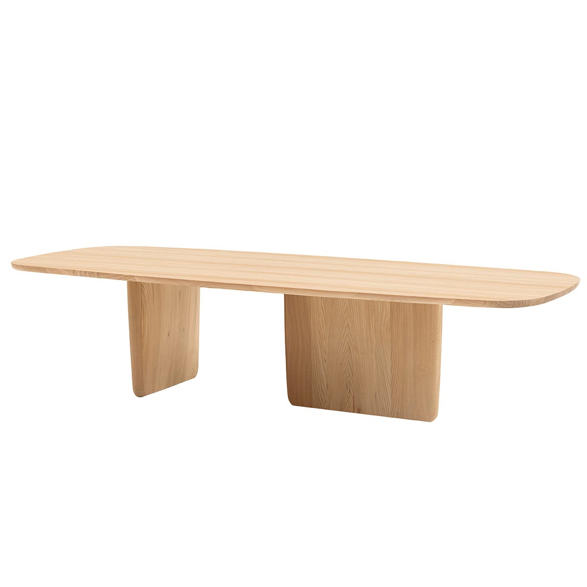 Tobi-Ishi Dining Table | Natural Brushed Elm Wood