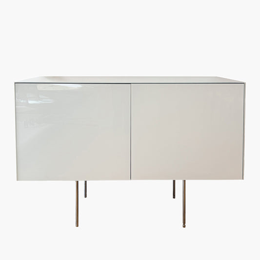 Magic Box Credenza 2 Door | White Glossy Lacquered