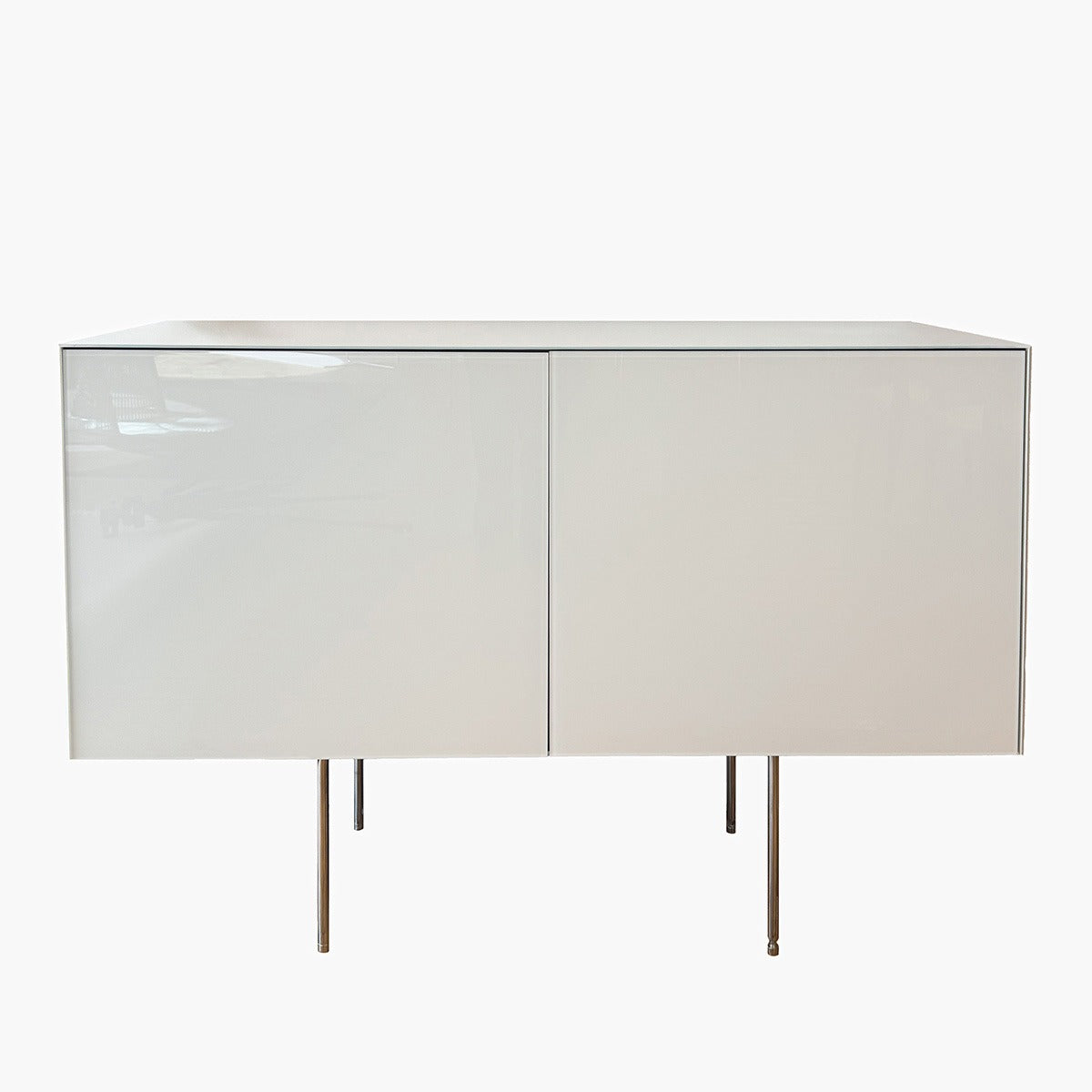 Magic Box Credenza 2 Door | White Glossy Lacquered