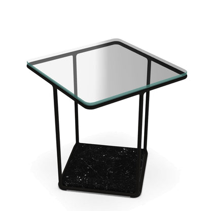 Lemante Side Table 45cm | Extra Light Glass Top