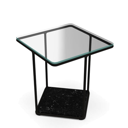 Lemante Side Table 45cm | Extra Light Glass Top