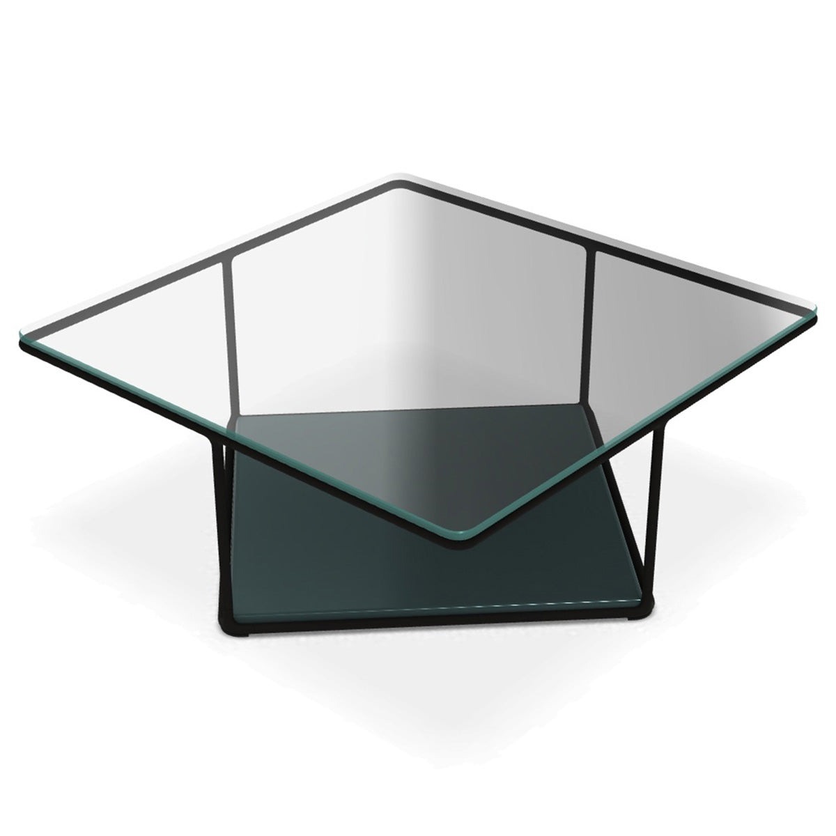 Lemante Coffee Table 80cm | Extralight Glass Top