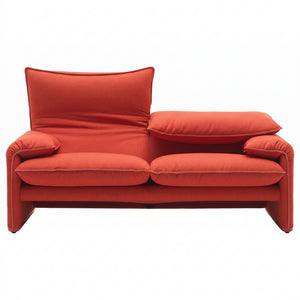 Maralunga 40 2 Seat Sofa 1900mm | Lincoln 13L579 Tomato - Generated