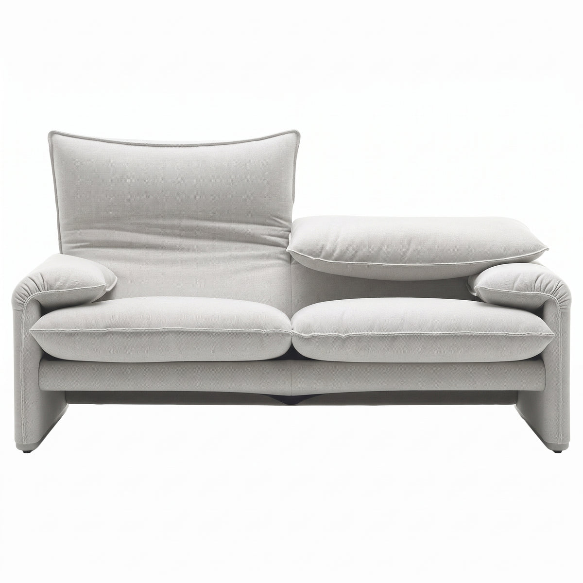 Maralunga 40 2 Seat Sofa 1900mm | Pelle Scozia 13X247 White Leather - Generated