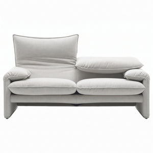 Maralunga 40 2 Seat Sofa 1900mm | Pelle Scozia 13X247 White Leather - Generated
