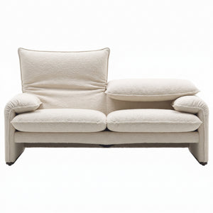 Maralunga 40 2 Seat Sofa 1900mm | Perbacco 13E436 White Fabric - Generated