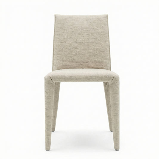 Vol Au Vent Dining Chair | Ecru Bormio Fabric Upholstery - Generated