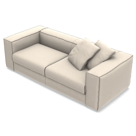 Neowall Sofa Bed 231cm | Cream 59 Tosca Upholstery
