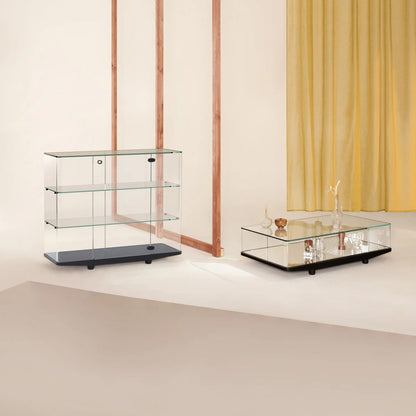 Collector Tall Cabinet | Black Ash Base