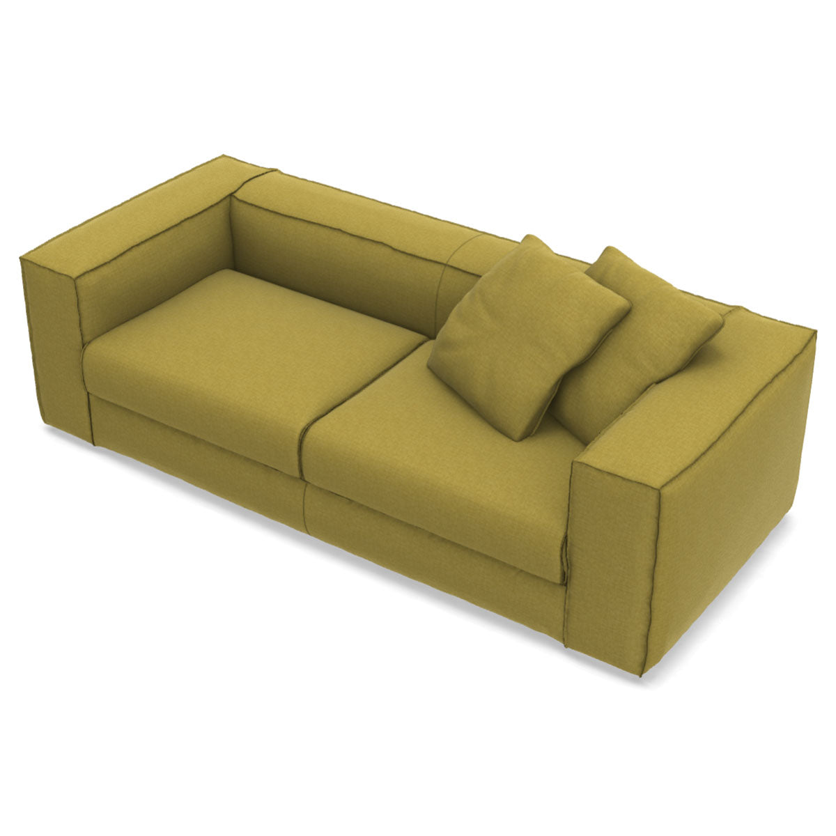 Neowall Sofa Bed 231cm | Acid Green 45 Tosca Upholstery