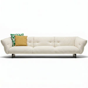 Moncloud Linear Sofa 315cm | Perbacco 13E436 White Fabric - Generated