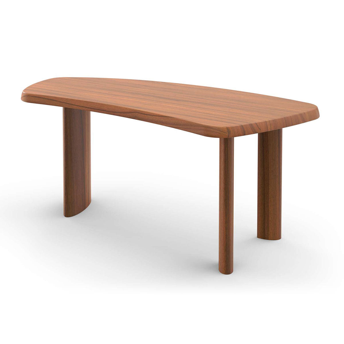 Petit Bureau en Forme Libre | American Walnut