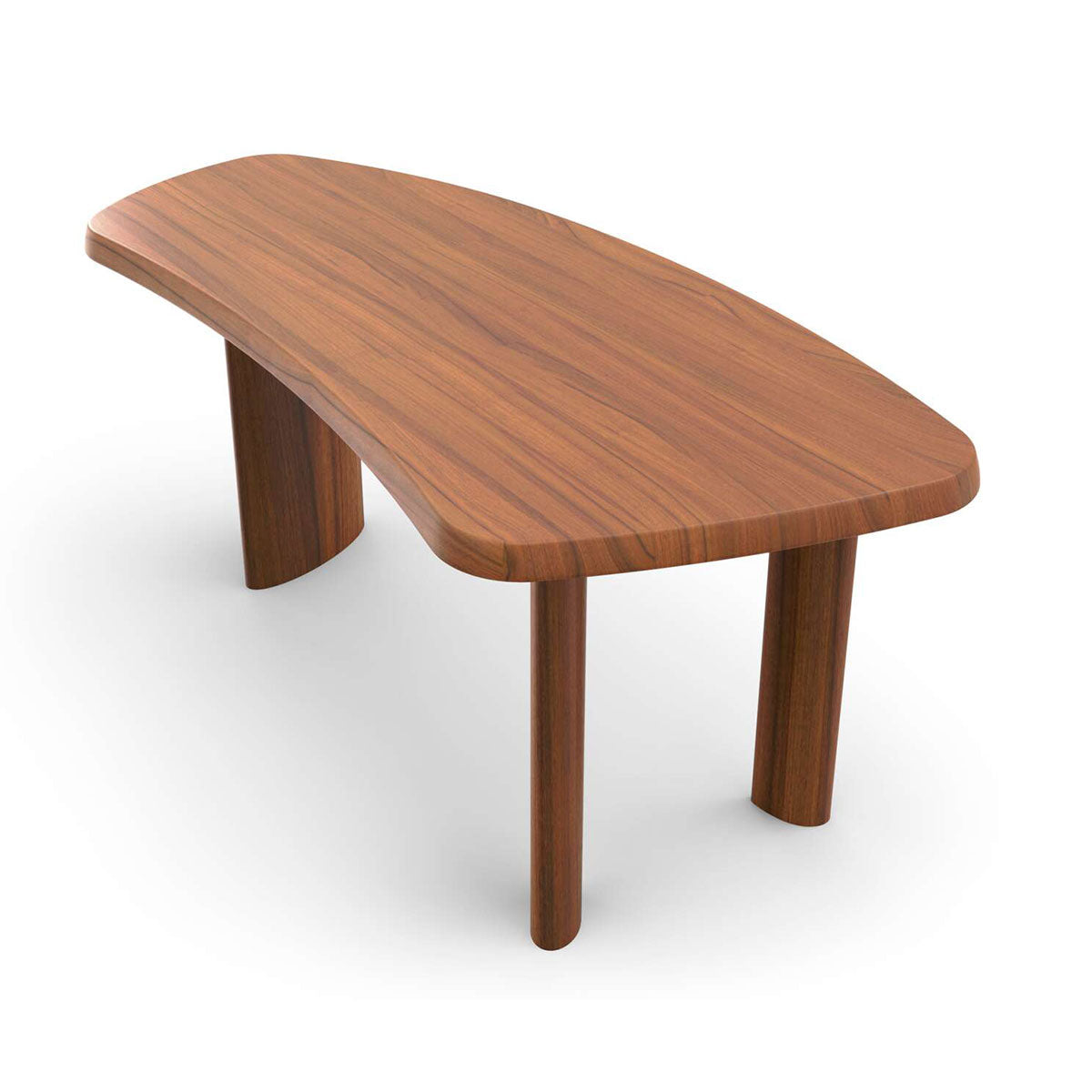 Petit Bureau en Forme Libre | American Walnut