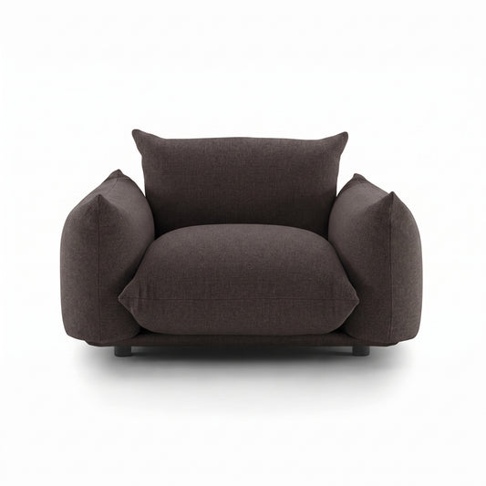 Marenco 2018 Sofa 1 Seat | Brown Mistral 07 Velvet - Generated