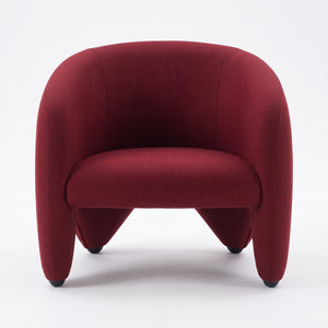 Yuzu Armchair | Deep Red Lama 804 Fabric - Generated