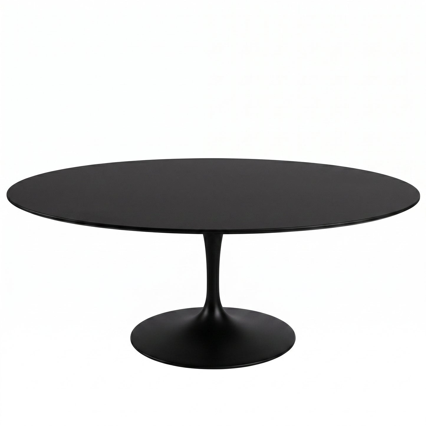 Saarinen Oval Dining Table | Black Fenix Laminate Top - Generated